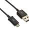 Samsung ECB-DU4EBE mikro USB 2.0 kablosu | siyah fotoğraf 1