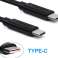 Choetech 2x cable usb-c type c 3A macbook black image 1