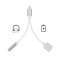 Alogy Lightning till iPhone Audio Mini Jack Kabel silver bild 3