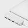 Διανομέας προσαρμογέα WiWU T3+ 4in1 USB-C - 2 θύρες USB HDMI 4K Type C ασημί εικόνα 4