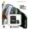 Kingston XC 128GB klasse 10 microSD minnekort + SD-adapter bilde 3