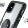 Alogy Ring Holder Clear Armor Apple iPhone 11 mustalle kuva 2