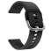 Correa de goma suave Alogy para Samsung Gear S3 / Watch 46mm negro (22mm) fotografía 2