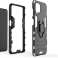 Alogy Stand Ring Armor -kotelo Samsung Galaxy A42 5G mustalle kuva 3
