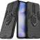 Case Alogy Stand Ring Armor voor Xiaomi Poco X2 zwart foto 1