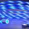 2m Alogy cable magnetic luminous USB to Lightning cable Blue image 3