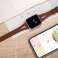 Pasek Leather Strap Alogy skóra do Apple Watch 38/40/41mm Brązowy zdjęcie 4