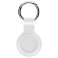 Силиконовый чехол Брелок Alogy с карабином для Apple AirTag White изображение 5