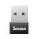 Baseus Εξαιρετικός προσαρμογέας USB σε USB-C Type-C 2.4A Μαύρος εικόνα 2