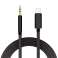Alogy Lightning câble 100cm vers AUX mini jack 3.5mm Noir photo 1