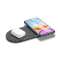 Qi 2in1 Alogy Induktives Ladegerät für iPhone AirPods 15W Grau Bild 2