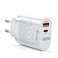 Cargador de CA Alogy rápido USB + USB-C Tipo C QC 3.0 PD 20W Blanco fotografía 3