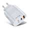 Cargador de CA Alogy rápido USB + USB-C Tipo C QC 3.0 PD 20W Blanco fotografía 4