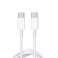 Γνήσιο καλώδιο Apple A1739 2x USB-C Type C για Macbook iPad 2m Λευκό εικόνα 2