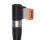 Cable magnético de zinc baseus, conector USB-C a DC rectangular, fotografía 4