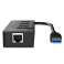 Orico 4v1 Hub adaptér 3x USB 3.0 + RJ45 fotka 1