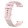 Universal Strap Alogy Armband mit Schnalle für Smartwatch Uhr 18mm rosa Bild 1
