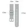 Bracelet universel Alogy Strap avec boucle pour smartwatch montre 18mm gris photo 4