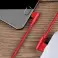 Cable de carga rápida USB a USB-C tipo C de 90 ° Transmisión QC 2 fotografía 2