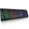 RGB-Gaming-Tastatur mit Hintergrundbeleuchtung Schwarz Bild 1