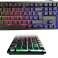 RGB-Gaming-Tastatur mit Hintergrundbeleuchtung Schwarz Bild 5