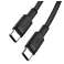 Καλώδιο υψηλής ταχύτητας USB-C σε USB-C Type C 100W PD 150 cm Μαύρο εικόνα 6