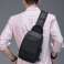 One Arm CrossBody Schultertasche Rucksack Pack Pack geräumig Schwarz Bild 5