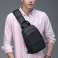One Arm CrossBody Schultertasche Rucksack Pack Pack geräumig Schwarz Bild 2