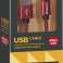 CABLE USB DEFENDER AM-TYPE C 1.0m 2.1A ROJO fotografía 2