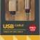 DEFENDER USB KABEL AM-TYPE C 1,0m 2.1A GOLD Bild 1