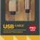 DEFENDER USB-LYNKABEL 1.0m 2.1A GULL bilde 1