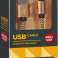 DEFENDER USB-LYNKABEL 1.0m 2.1A GULL bilde 2