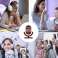 Wireless RGB On-ear LED Cuffie Bluetooth 5.0 FM MP3 Radio Coperta foto 1