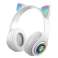 Wireless RGB On-ear LED Cuffie Bluetooth 5.0 FM MP3 Radio Coperta foto 3
