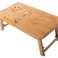 Mesa portátil de bambú para soporte de cama fotografía 6
