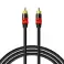 Cable RCA a RCA de 3 m (cinch) subwoofer premium MOZOS negro-rojo fotografía 1