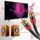 Cable RCA a RCA de 3 m (cinch) subwoofer premium MOZOS negro-rojo fotografía 4