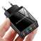 Cargador de pared rápido 4x USB Qualcomm QC Quick Charge 3.0 Negro fotografía 3