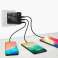 Cargador de pared rápido 4x USB Qualcomm QC Quick Charge 3.0 Negro fotografía 2