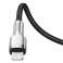 Cavo USB-C per Lightning Baseus Cafule, PD, 20W, 0,25 m (nero) foto 3