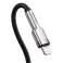 Cavo USB-C per Lightning Baseus Cafule, PD, 20W, 0,25 m (nero) foto 4