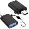 Adaptador USB-C Tipo-C para USB 3.0 OTG Adaptador Host Carregamento e Sem Fio. foto 1