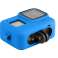 Zaščitna alogijo silikonski kovček za GoPro Hero 8 z trakom modra fotografija 1