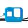 Schutzhülle aus Silikon für GoPro Hero 8 mit Gurt Blau Bild 3