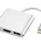 HUB 3in1 adapter Alogy adapter USB-C 3.0 HDMI USB-A Silver image 2