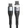 1.5m Baseus Câble magnétique USB-C vers USB-C Zinc 100W Noir photo 1