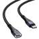 1.5m Baseus Cable magnético USB-C a USB-C Zinc 100W Negro fotografía 3