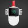 Qi Alogy Bezdrôtová USB indukčná nabíjačka pre Apple Watch biela fotka 4