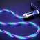 2m Alogy-kabel magnetische gloeiende USB-naar-lightning-kabel multicircle foto 4