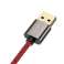 USB till USB-C-kabel vinklad Baseus Legend Series, 66W, 2m (röd) bild 1